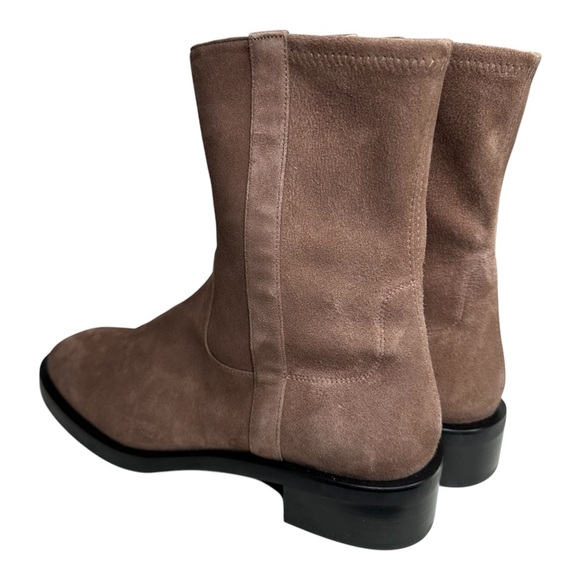 Stuart Weitzman Sadie Brown Suede Slip On Ankle Boot 9.5 - Picture 4 of 12